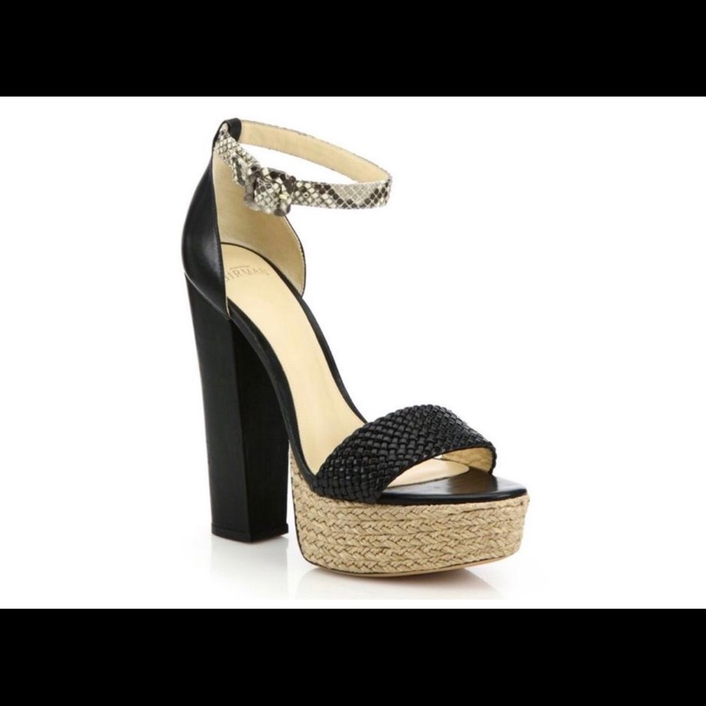 ALEXANDRE BIRMAN ALICIA PLATFORM SANDALS BLACK-NAT